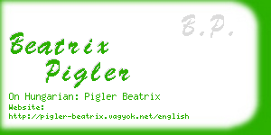 beatrix pigler business card